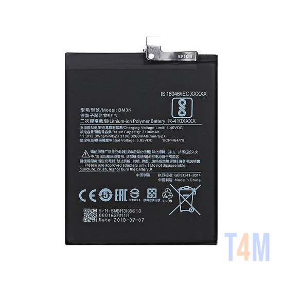 Bateria Xiaomi Mi Mix 3 BM3K 3100mAh